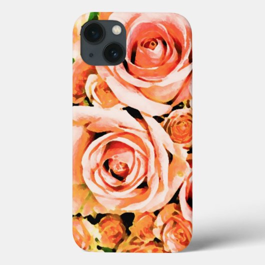 Roze roze roze roodbruin Case-Mate iPhone case (Achterkant)