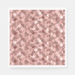 Roze roze roze roodbruin glitter mauve Blush Servet