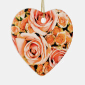 Roze roze roze roodbruin keramisch ornament (Rechts)