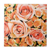 Roze roze roze roodbruin tegeltje (Voorkant)