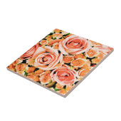 Roze roze roze roodbruin tegeltje (Zijkant)