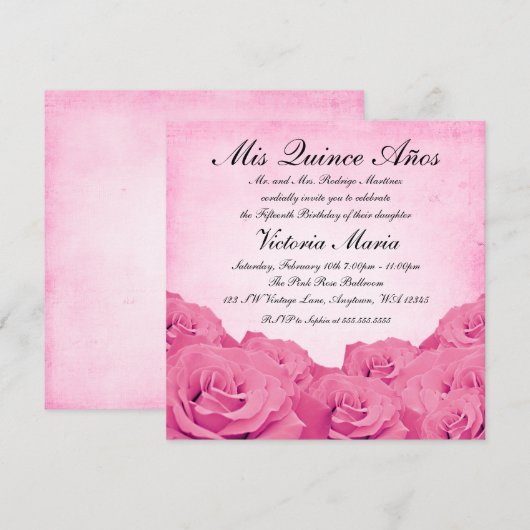  roze roze roze roodbruine kreeft Birthday Kaart (Voorkant / Achterkant)