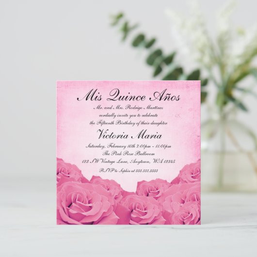 roze roze roze roodbruine kreeft Birthday Kaart (Staand voorkant)