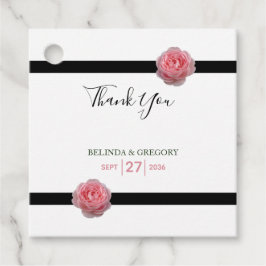 Roze roze roze roodbruine wiet bedankjes labels