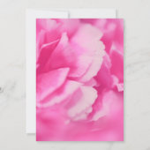 Roze roze roze roos bloesem botanische florale bru kaart (Achterkant)