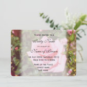 Roze roze roze roze bloem alle uitnodigingen van d (Staand voorkant)