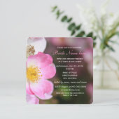  roze roze roze roze bloemen vrijgezellenfeest kaart (Staand voorkant)