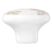 roze roze roze roze bloemkool keramische knop (Zijkant)
