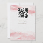 Roze roze roze roze bruinkroze bruiloft kaart (Achterkant)