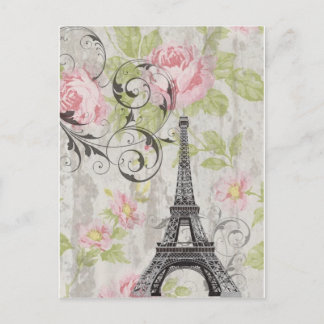 roze roze roze roze frans land eiffeltoren briefkaart