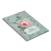  Roze roze roze roze gepersonaliseerd Notitieboek (Rechterzijde)