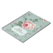  Roze roze roze roze gepersonaliseerd Notitieboek (Linkerzijde)