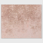 Roze roze roze roze goudglitter marmer cadeaupapier (Vlak)