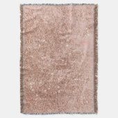 Roze roze roze roze goudglitter marmer deken (Voorkant Verticaal)