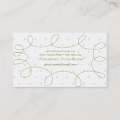 Roze, roze, roze, roze, griezelige, griezelige en  visitekaartje (Achterkant)