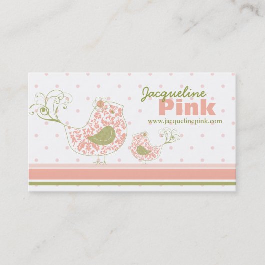 Roze, roze, roze, roze, griezelige, griezelige en  visitekaartje (Voorkant)