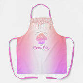 Roze roze roze roze rokerbakkerij schort (Voorkant)