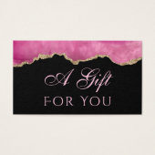 Roze roze roze roze roodbruin op zwarte Kaart (Voorkant)