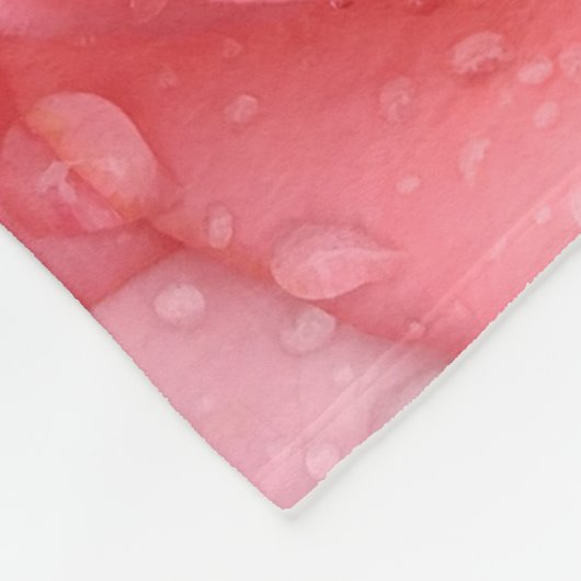 Roze roze roze roze rooddruppels fleece deken (Hoek)