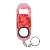 Roze roze roze roze rooddruppels mini flessenopener (Achterkant)