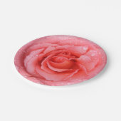 Roze roze roze roze rooddruppels papieren bordje (Gekanteld)