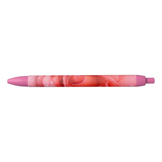 Roze roze roze roze rooddruppels zwarte inkt pen (Voorkant)