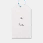 Roze roze roze roze roos cadeaulabel (Achterkant)