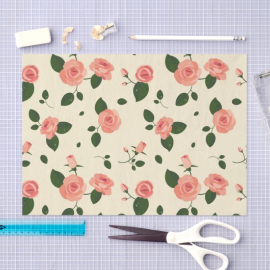 roze roze roze roze roze patroon tissuepapier (Craft)