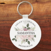 Roze roze roze roze roze roze gepersonaliseerd sleutelhanger (Voorkant)