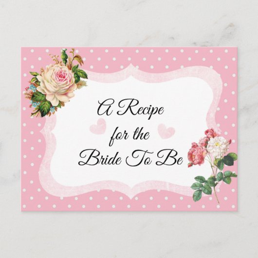 Roze Roze Roze Roze Roze Roze Recipe Kaart (Voorkant)