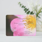  roze roze roze roze roze roze roze roze bruinroze RSVP kaartje (Staand voorkant)