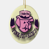 Roze Roze Roze, Roze Roze, Roze Roze Varkens Keramisch Ornament (Rechts)