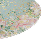 Roze roze roze roze roze stip goud blauwgroen eleg snijplank (Hoek)