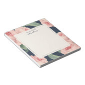 Roze roze roze roze roze zwart blauw op maat notitieblok (Schuin)