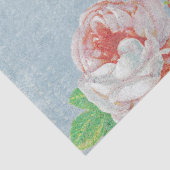 Roze roze roze roze rozen en oud script tissuepapier (Detail)