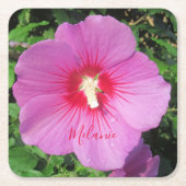 roze roze roze roze van Sharon Waterdruppels Peta Kartonnen Onderzetters (Voorkant)