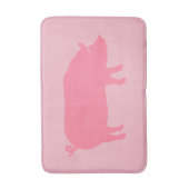 Roze roze roze Silhouette Badmat (Voorkant Verticaal)