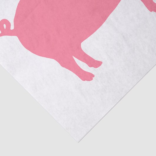 Roze roze roze Silhouette Tissuepapier (Detail)