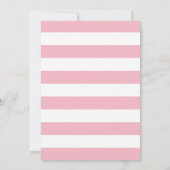 Roze roze roze strips GraduPartij Kaart (Achterkant)