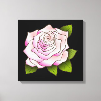  roze roze roze tekening zwart gerasterd canvas