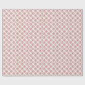 roze roze roze tuinkrab floreel patroon cadeaupapier (Vlak)