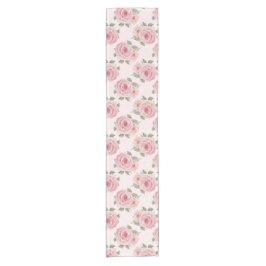  roze roze roze tuinkrab floreel patroon korte tafelloper