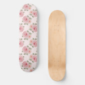  roze roze roze tuinkrab floreel patroon persoonlijk skateboard (Voorkant)