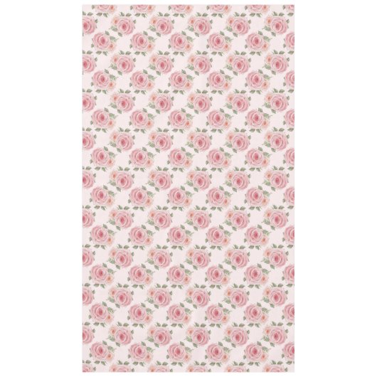 roze roze roze tuinkrab floreel patroon tafelkleed (Voorkant)