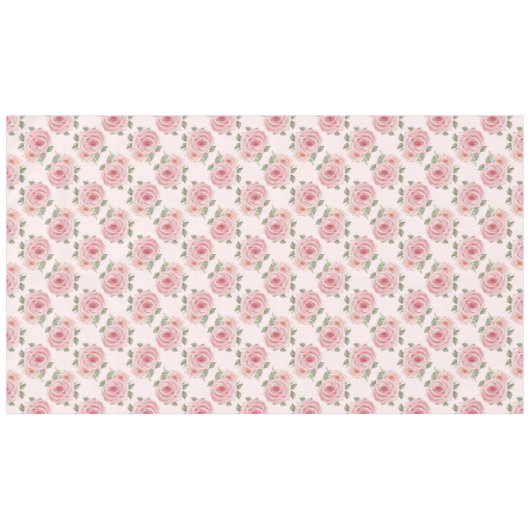  roze roze roze tuinkrab floreel patroon tafelkleed (Voorkant (Horizontaal))
