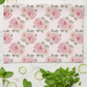 roze roze roze tuinkrab floreel patroon theedoek (Gevouwen)