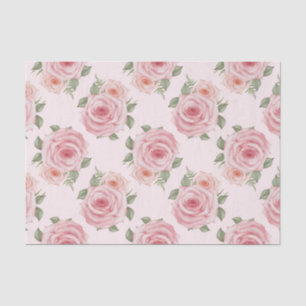 roze roze roze tuinkrab floreel patroon tissuepapier