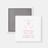 Roze, roze, roze, vleierij, sla de Datum Magnet op (Voorkant / Achterkant)
