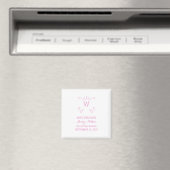 Roze, roze, roze, vleierij, sla de Datum Magnet op (Insitu (Vaatwasser))
