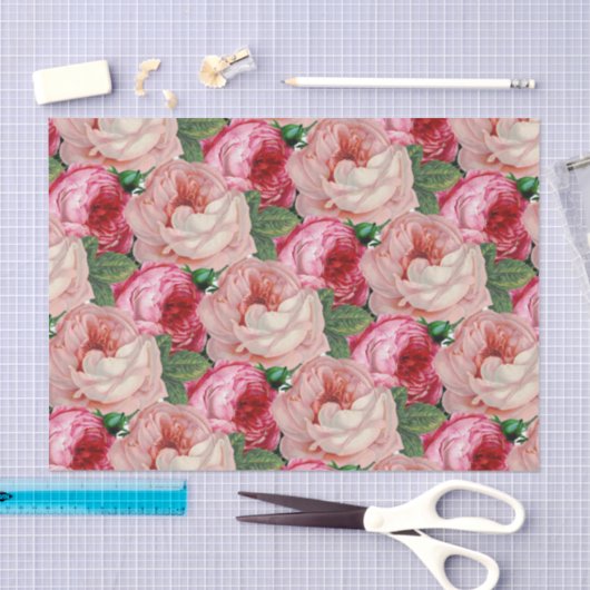 roze roze roze vloerbedekking tissuepapier (Craft)